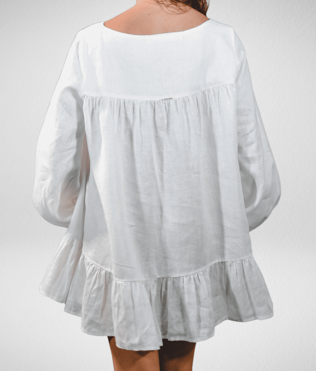 Vestido Bata Linho - Villa Dharma Rouparia Consciente