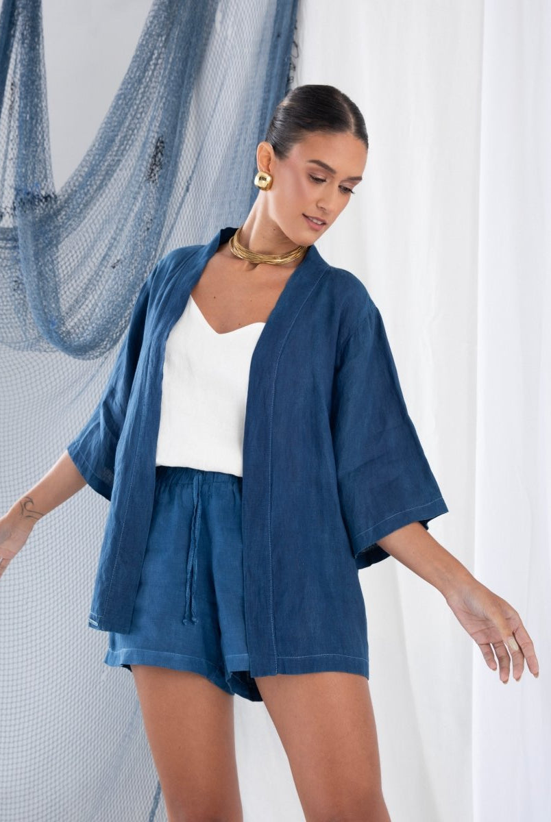 Kimono em Linho BRISA - Villa Dharma Rouparia Consciente