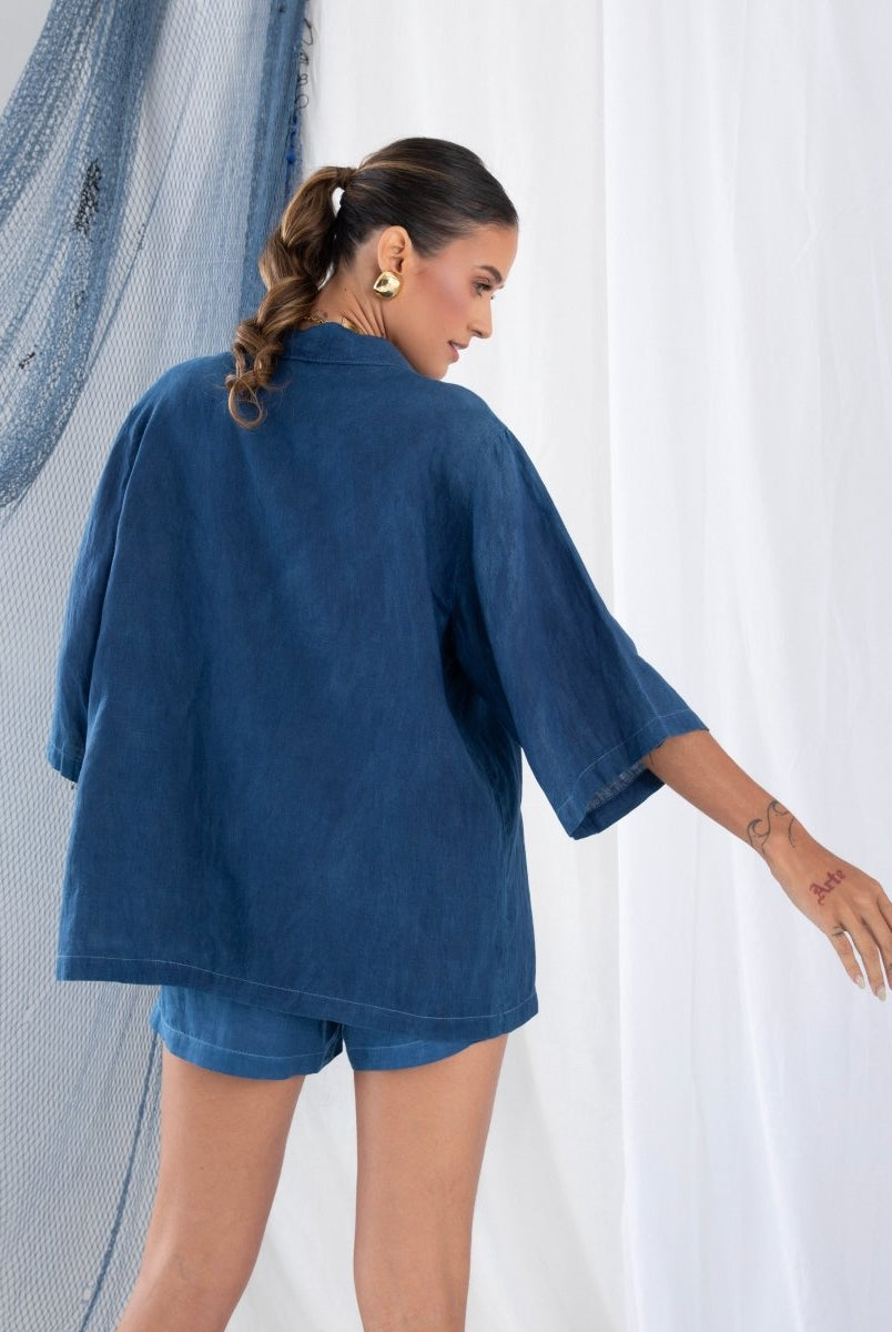 Kimono em Linho BRISA - Villa Dharma Rouparia Consciente