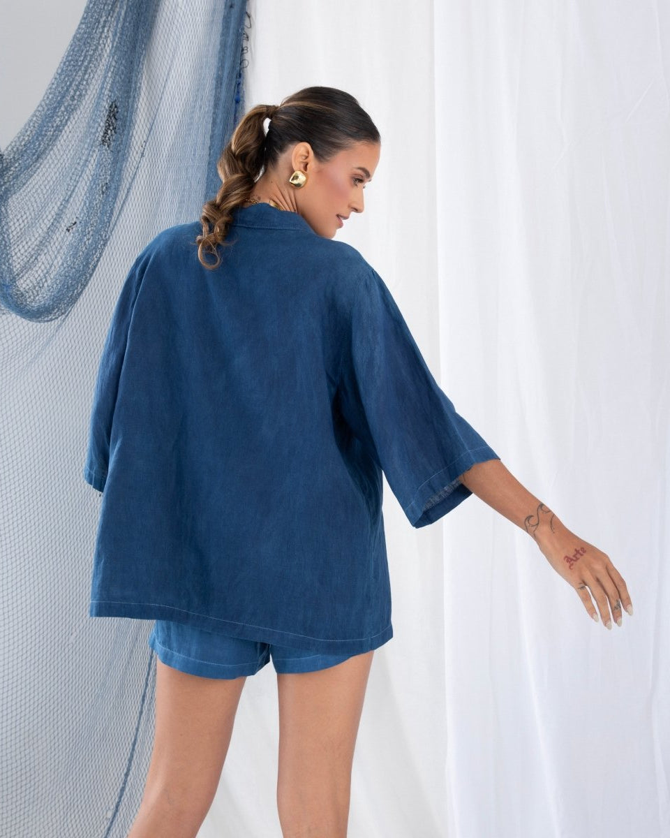 Kimono em Linho BRISA - Villa Dharma Rouparia Consciente