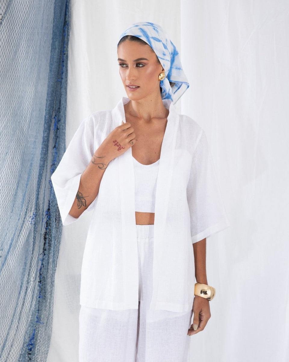 Kimono em Linho BRISA - Villa Dharma Rouparia Consciente