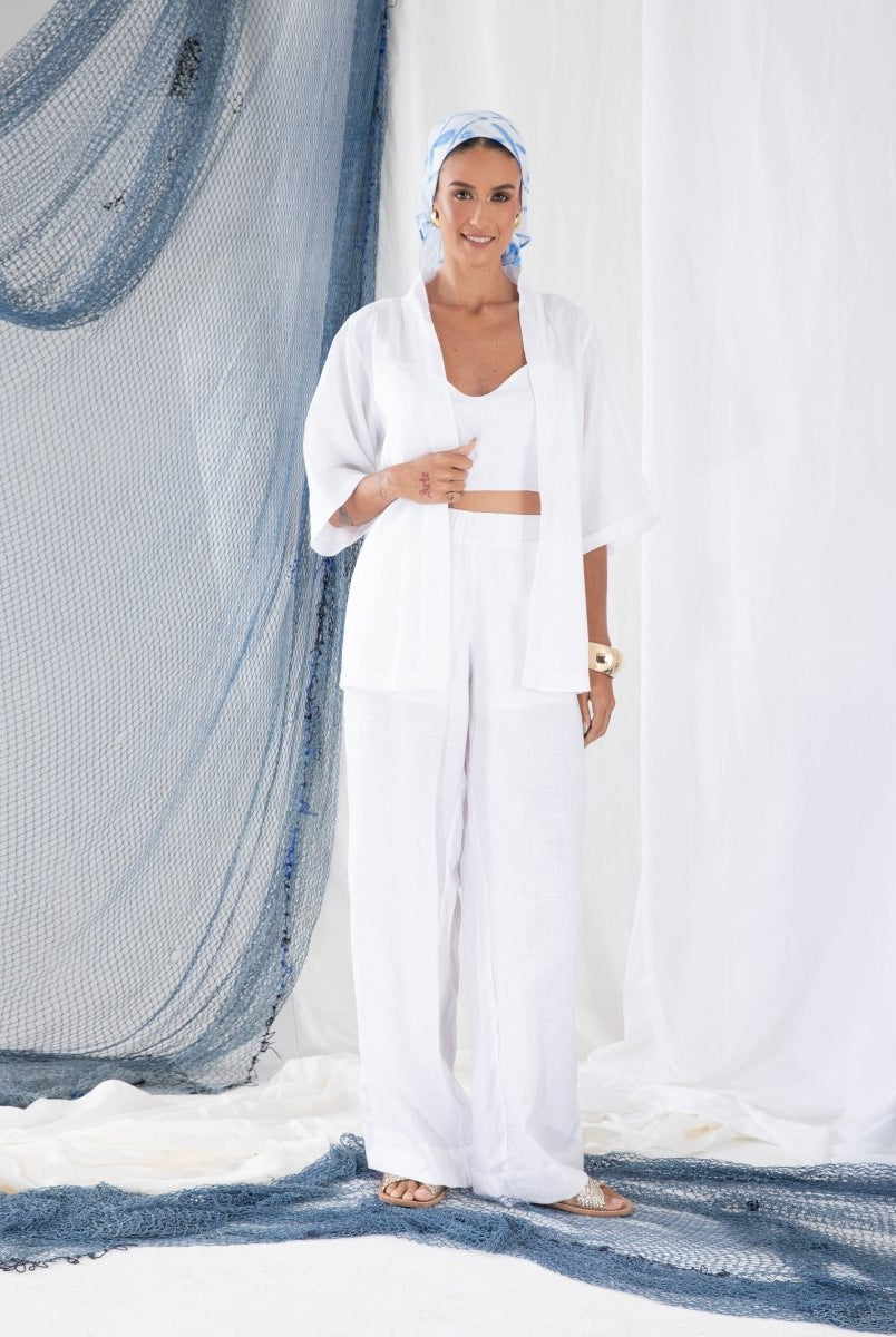 Kimono em Linho BRISA - Villa Dharma Rouparia Consciente