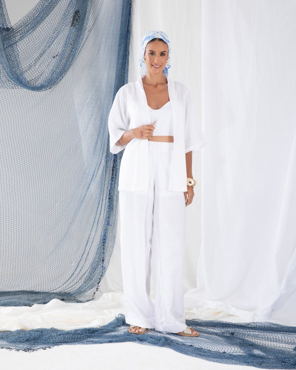Kimono em Linho BRISA - Villa Dharma Rouparia Consciente