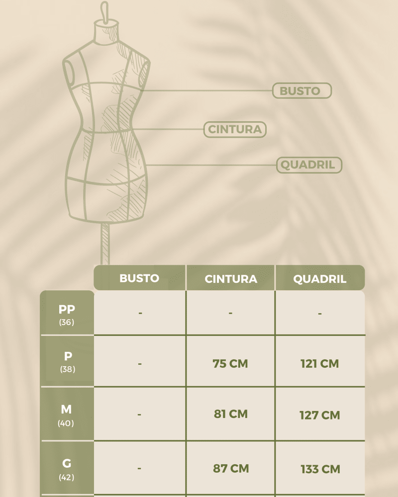 Saia Midi com Faixa em Tricoline MOVER - Villa Dharma Rouparia Consciente