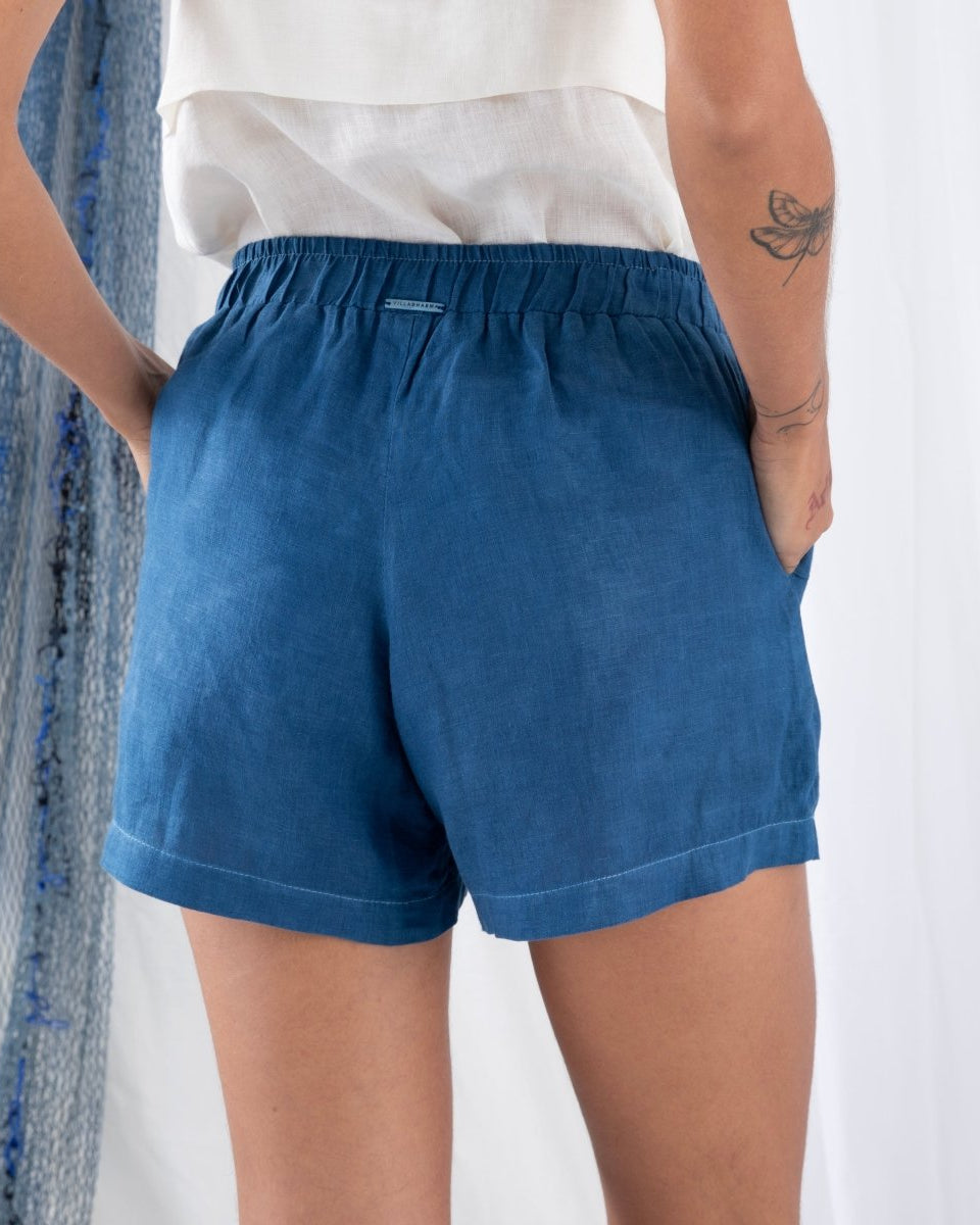 Shorts em Linho BEIRA MAR - Villa Dharma Rouparia Consciente