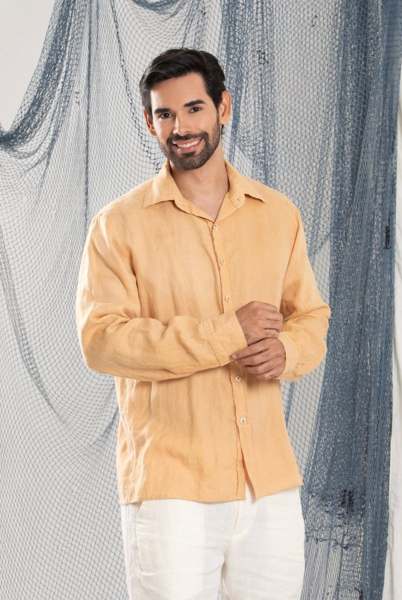 Camisa Manga Longa em Linho RESPONSABILIZAR - Villa Dharma Rouparia Consciente