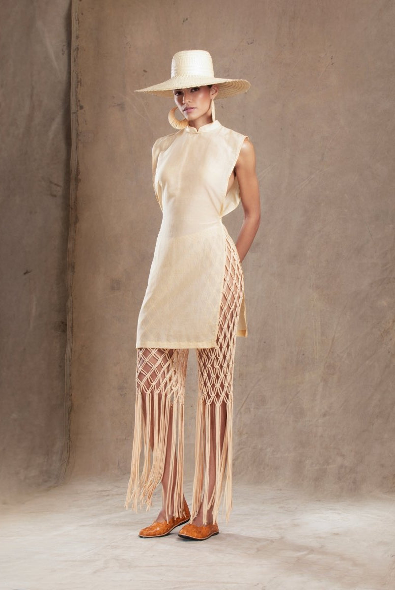 Túnica Gola Padre em Cotton Silk REFÚGIO - Villa Dharma Rouparia Consciente