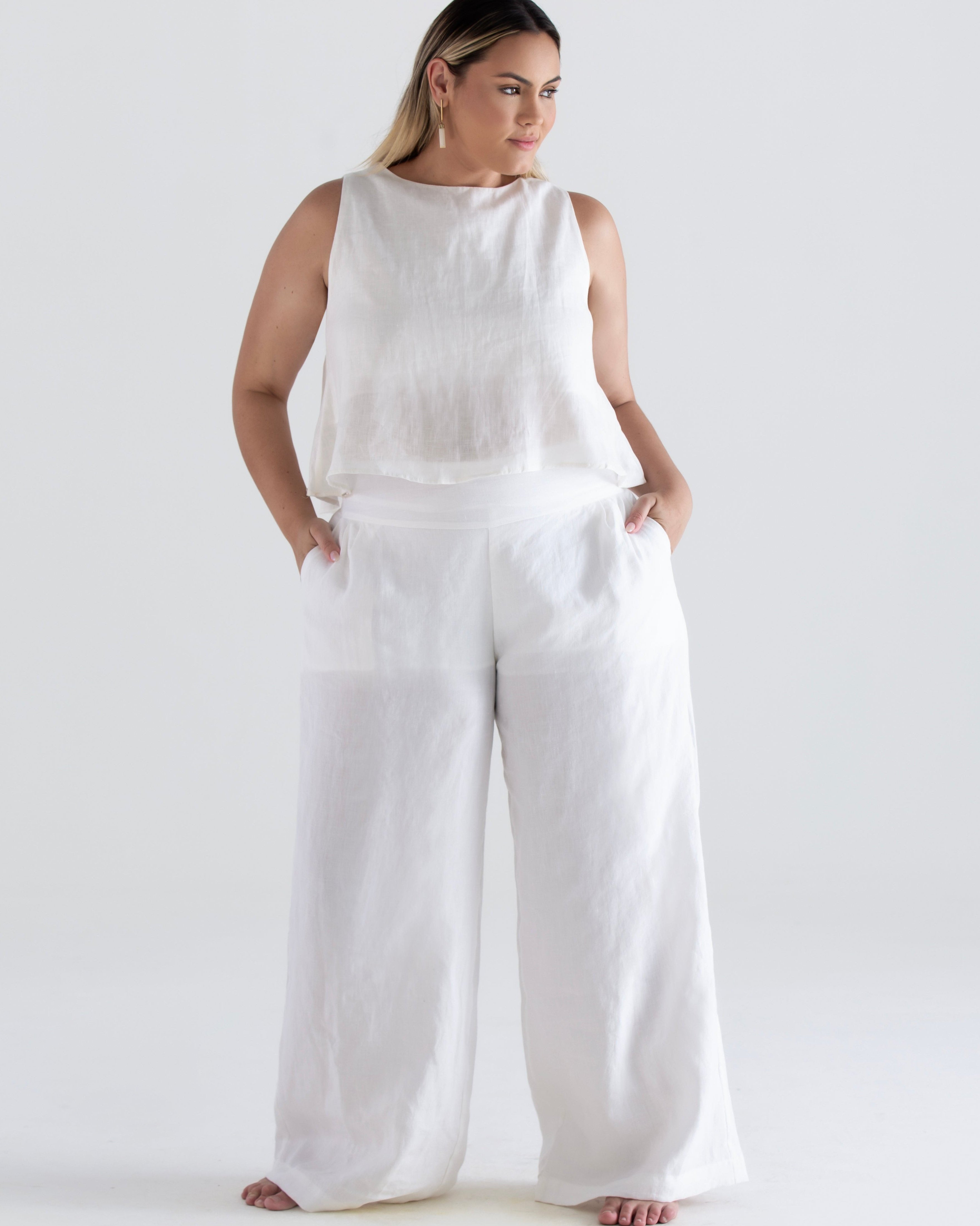 calca-pantalona-alfaitaria-e-blusa-feminina-sustentavel-e-atemporal-em-linho-branca-offwhite