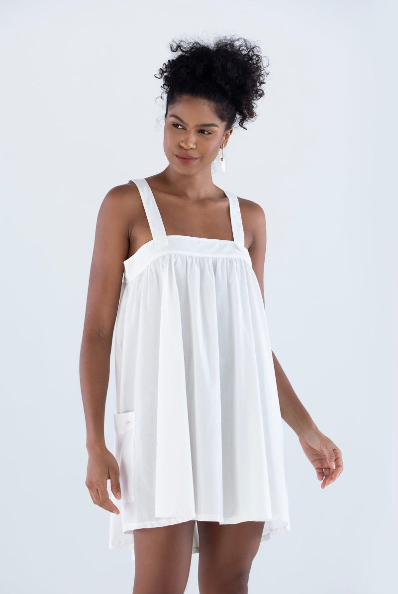 Vestido Bata com Bolsos em Tricoline COLORIR - Villa Dharma Rouparia Consciente