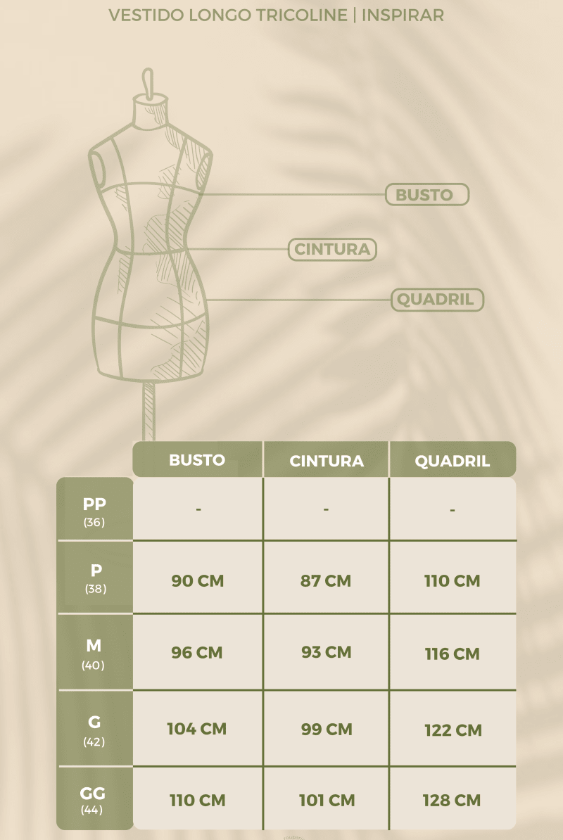 Vestido Longo com Pregas em Tricoline INSPIRAR - Villa Dharma Rouparia Consciente