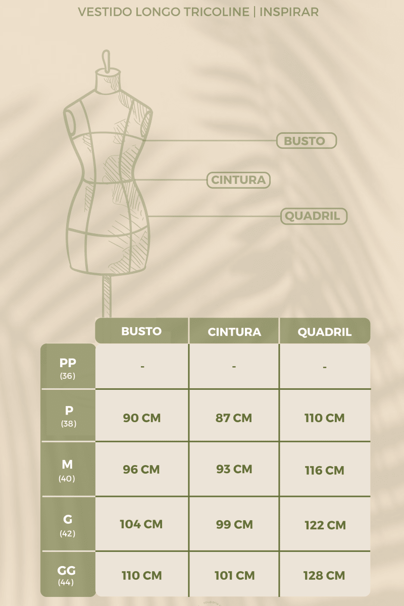 Vestido Longo com Pregas em Tricoline INSPIRAR - Villa Dharma Rouparia Consciente