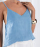 FEEL Thin Straps Linen Blouse