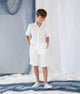 Bermuda Infantil em Linho MARINO - Villa Dharma Rouparia Consciente