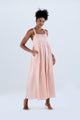 Long Dress with Pleats in Tricoline INSPIRE