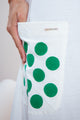 Sleeveless Dress in Organic Cotton Mesh Mangará Dots